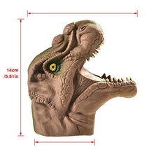 Carica l'immagine nel visualizzatore di Gallery, DIYARTS Dinosaur Hand Puppet Gloves Gioco di Ruolo Realistico Marrone - Ilgrandebazar