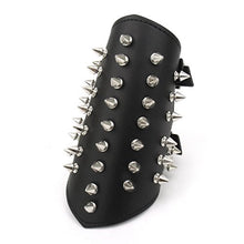 Carica l'immagine nel visualizzatore di Gallery, Punk Braccialetto Nero Rivetti
