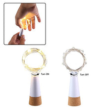 Carica l'immagine nel visualizzatore di Gallery, LED Sughero Bottiglia Luci, USB Alimentato Ricaricabile, 1.9 m 20 LED, Rame... - Ilgrandebazar