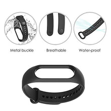 Carica l'immagine nel visualizzatore di Gallery, WD&amp;CD Cinturini Compatibile per Mi Band 3/ 4, in Nero * 2 - Ilgrandebazar