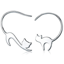 Carica l'immagine nel visualizzatore di Gallery, Presentski Orecchini Gatto Argento 925, Bambini Gioielli, in Argento... - Ilgrandebazar