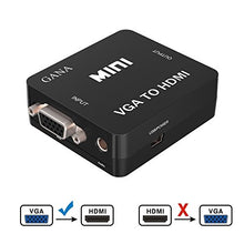 Carica l'immagine nel visualizzatore di Gallery, Adattatore VGA a HDMI, GANA 1080P Full HD Convertitore D-SUB a HDMI con cavo... - Ilgrandebazar