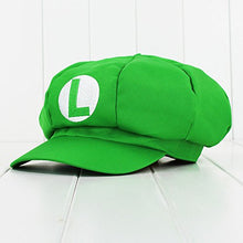 Carica l'immagine nel visualizzatore di Gallery, Super 2x Set Rosso Mario Und Verde Luigi , 2 Paia Di Guanti, 6 Barbe Adesivi - Ilgrandebazar