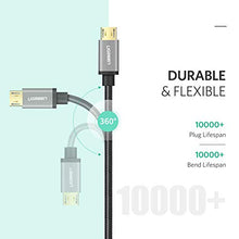Carica l'immagine nel visualizzatore di Gallery, UGREEN Cavo Micro USB Ricarica Rapida 2.4A, in Nylon 1M, Nero - Ilgrandebazar