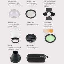 Carica l'immagine nel visualizzatore di Gallery, Godox AK-R1 Dome Diffusore Kit di Accessori per V1 Flash Anello...