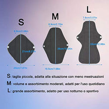 Carica l'immagine nel visualizzatore di Gallery, Conpro 10 Pezzi Assorbenti Lavabili, 3 Lunghezze: 21cm x 2, 26cm x 6, 33cm x...