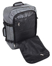 Carica l'immagine nel visualizzatore di Gallery, CABIN GO Zaino cod. MAX 5540 bagaglio a mano/cabina da MX5540, Nero/Grigio