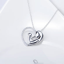 Carica l'immagine nel visualizzatore di Gallery, Silver Mountain L'amore della madre Cuore Collana Pendente con Catena 45cm