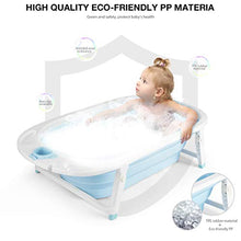 Carica l'immagine nel visualizzatore di Gallery, Fascol Vaschetta Bagnetto Pieghevole, per Bambino 0-36 mesi Azzurro - Ilgrandebazar