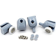 Carica l'immagine nel visualizzatore di Gallery, YUANQIAN - Set di 8 rulli per box doccia da 25 mm, con guide pulegge