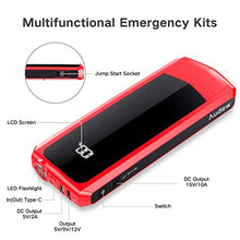 Carica l'immagine nel visualizzatore di Gallery, Audew Avviatore di Emergenza Auto 20000mAh Corrente Picco 2000A - Ilgrandebazar