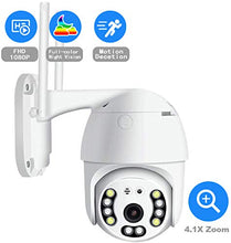 Carica l'immagine nel visualizzatore di Gallery, Ptz Camera Wifi Videocamera IP Esterno Senza Fili, 1080P Telecamera di...