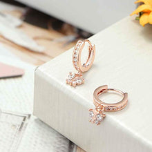 Carica l'immagine nel visualizzatore di Gallery, Adramata Set di 4 Orecchini a cerchio pendenti da donna Oro Rosa - Ilgrandebazar