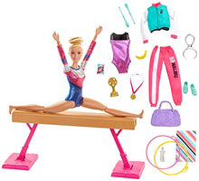 Carica l'immagine nel visualizzatore di Gallery, Barbie- Playset Ginnasta Bambola Snodabile con Bilanciere e Accessori... - Ilgrandebazar