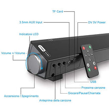 Carica l'immagine nel visualizzatore di Gallery, VersionTECH. Soundbar 2.0 Canali, Altoparlante Hi-Fi Suono Surround 3D,...