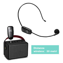 Carica l'immagine nel visualizzatore di Gallery, ZITFRI UHF Microfono Wireless Archetto Professionale 50m di Trasmissione...
