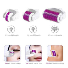 Carica l'immagine nel visualizzatore di Gallery, Titanio Micro-ago Dermaroller 0.5mm &amp; 1.0mm &amp; 1.5mm - Derma roller 3 in 3in1 - Ilgrandebazar