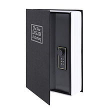 Carica l'immagine nel visualizzatore di Gallery, Ohuhu Cassaforte a Forma di Libro con Lucchetto a Combinazione Nero - Ilgrandebazar