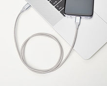 Carica l'immagine nel visualizzatore di Gallery, AmazonBasics - Cavo da USB C a di tipo C 2.0, in nylon a 0,9 m, Argento - Ilgrandebazar