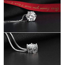 Carica l'immagine nel visualizzatore di Gallery, Caiery 925 Sterling Collana e Orecchini da Donna, in Argento, con Round - Ilgrandebazar