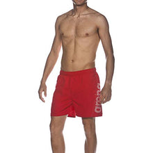 Carica l'immagine nel visualizzatore di Gallery, ARENA - M Fundamentals Logo, Pantaloncini da Bagno Uomo XL, Rosso (Red/White)