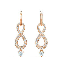 Carica l'immagine nel visualizzatore di Gallery, Swarovski Orecchini a pendolo e goccia Donna placcato_oro cristallo rotonda... - Ilgrandebazar