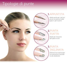 Carica l'immagine nel visualizzatore di Gallery, FT&amp;SC Set di 3 Pinzette per Sopracciglia Professionali Appuntite, Oblique e...