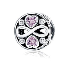 Carica l'immagine nel visualizzatore di Gallery, Ciondolo in argento Sterling 925 a simbolo amore eterno, compatibile con... - Ilgrandebazar