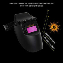 Carica l'immagine nel visualizzatore di Gallery, ALLOMN Maschera per Saldatura, Casco Saldatura Solare Testa a Nero 1