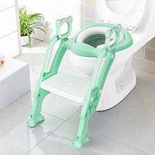 Carica l'immagine nel visualizzatore di Gallery, KEPLIN - Riduttore per water con scaletta dotata di scalino resistente, Verde