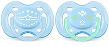 Carica l'immagine nel visualizzatore di Gallery, Philips SCF172/01 Confezione da 2 Succhietti 0-6 Mesi, Blue Marine - Ilgrandebazar