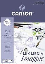 Carica l'immagine nel visualizzatore di Gallery, Canson Imagine Art paper pad 50fogli A4