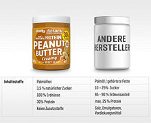 Carica l'immagine nel visualizzatore di Gallery, Body Attack Peanut Butter Natural 30% Protein Sugar &amp; Fat Free Crunchy 1 kg