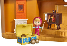 Carica l'immagine nel visualizzatore di Gallery, Simba – Masha &amp; michka – Casa di 2 ETAGES + 1 Bambola 12 cm e Accessori