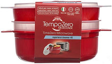 Carica l'immagine nel visualizzatore di Gallery, Snips VAPORIERA per microonde - 4 lt 2 Tier Steamer 4L, Roso - Ilgrandebazar