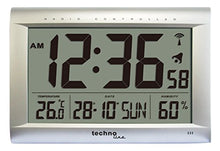 Carica l'immagine nel visualizzatore di Gallery, Technoline WS 8009 Orologio Radio, Argento, 40.7x4.3x27 cm Argento - Ilgrandebazar