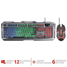 Carica l'immagine nel visualizzatore di Gallery, Trust Gaming GXT 845 Tural USB, Kit Tastiera con LED, Anti-Ghosting, 12...