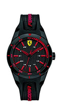 Carica l'immagine nel visualizzatore di Gallery, Orologio unisex analogico al quarzo cinturino in silicone nero e rosso,... - Ilgrandebazar