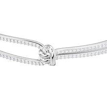 Carica l'immagine nel visualizzatore di Gallery, Swarovski Bangle Lifelong, Cristallo Bianco, Rodiato, da Donna - Ilgrandebazar
