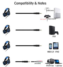 Carica l'immagine nel visualizzatore di Gallery, Beexcellent GM-1, Cuffie Gaming con microfono da Gioco Bass Nero/Blu