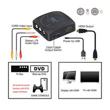 Carica l'immagine nel visualizzatore di Gallery, MISOTT Composito RCA CVBS AV a HDMI Scaler Adattatore convertitore,... - Ilgrandebazar