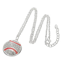 Carica l'immagine nel visualizzatore di Gallery, Lemegeton Argento Antico Cristallo Softball Ciondolo collane per Donne e... - Ilgrandebazar