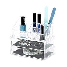 Carica l'immagine nel visualizzatore di Gallery, Ordinare&amp;Co Cosmetic Organizer Blocco 2 Cassetti Trasparente