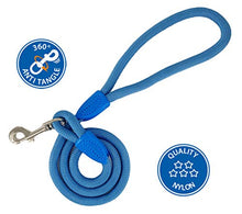 Carica l'immagine nel visualizzatore di Gallery, AVANZONA Guinzaglio per Cani in Nylon Tondo Allenamento Ant Pull Blu