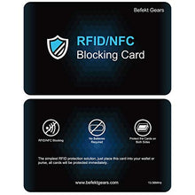 Carica l'immagine nel visualizzatore di Gallery, Protezione RFID, Befekt Gears [2 Pezzi] Carte Anti RFID/NFC, di...