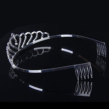 Carica l'immagine nel visualizzatore di Gallery, Pixnor Bling cerimonia nuziale Matrimonio Strass Corona principessa...