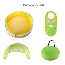 Carica l'immagine nel visualizzatore di Gallery, HUSAN Tenda Piscina da Spiaggia Bambini, Pieghevole Portatile Pop-up Piscina...