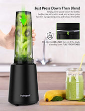 Carica l'immagine nel visualizzatore di Gallery, homgeek Mini Frullatore, Blender Smoothie Maker, Mixer per Frullati, Nero