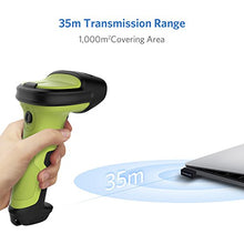 Carica l'immagine nel visualizzatore di Gallery, Inateck Lettore di Codici a Barre Scanner Laser Wireless Senza Fili Verde - Ilgrandebazar