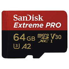 Carica l'immagine nel visualizzatore di Gallery, SanDisk Extreme Pro Scheda di Memoria microSDXC da 64 GB e Adattatore 64